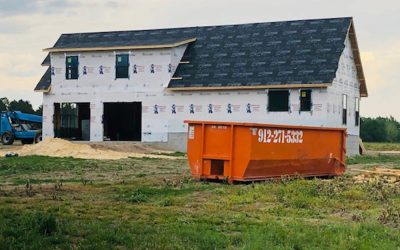 dumpster at construction site wayne county ga