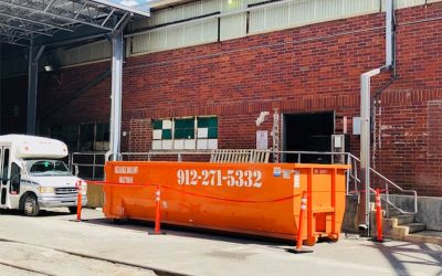 dumpster at loading dock wayne county ga